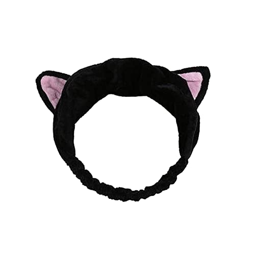 As orelhas de gato spa faixas para a cabeça faciais, bandanas de rosto para lavar o rosto, maquiagem da cabeça da cabeça,