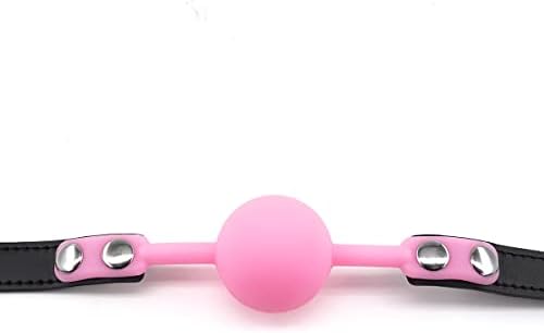 CLROY® Pink Silicone Ball Gag para sexo, BDSM Toys Bondage Gag focinhos