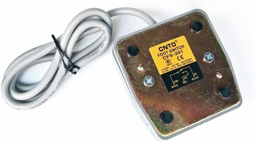 Interruptor do pedal cntd CFS-2010 10A 250VAC 1NO 1NC PODE INTRONAMENTO COM 1 METRO FIE