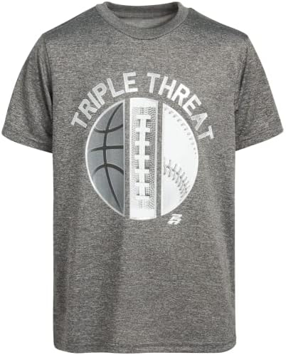 T-shirt atlético de atletas profissionais-4 pacote de pacote ativo de desempenho seco tee esportivo
