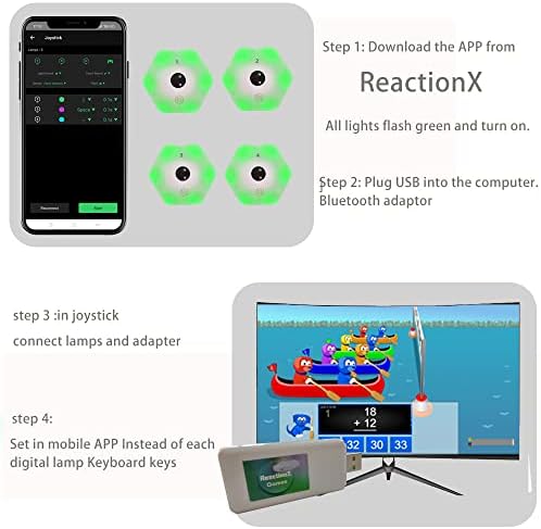 Quelingsport 【Queling】 Adaptador de joystick para luzes de treinamento de reação Reactionx