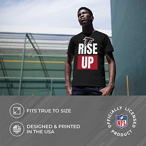 NFL Slogan de equipe adulta Slogan curto Camiseta leve, tee de roupas de equipe, equipamento da NFL para homens e mulheres