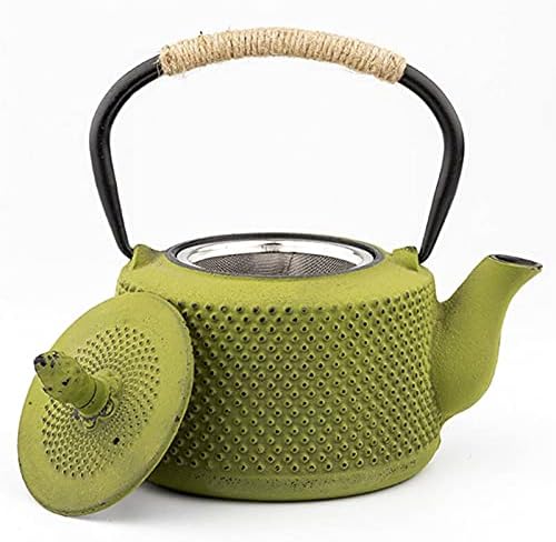 Chaleira de chá de chá com chá de chá de chá de chá fundido com bule de ferro com filtro infusador fogão a gás chaleira de chaleira