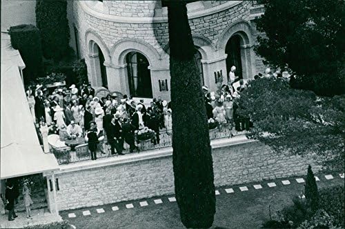 Foto vintage da princesa Maria Gabriella em uma festa.