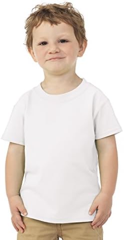 Fruto do tear Toddler 5 oz. Camiseta HD Cotton ™ 4t White