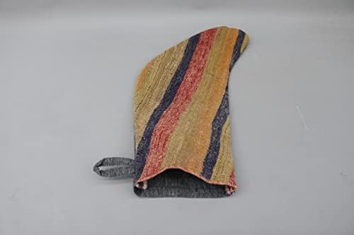 Sarikaya Pillow Gift Stocking Christmas, meia feita à mão, meias de Natal listradas, meia Kilim, meia Santa Cruz, meia