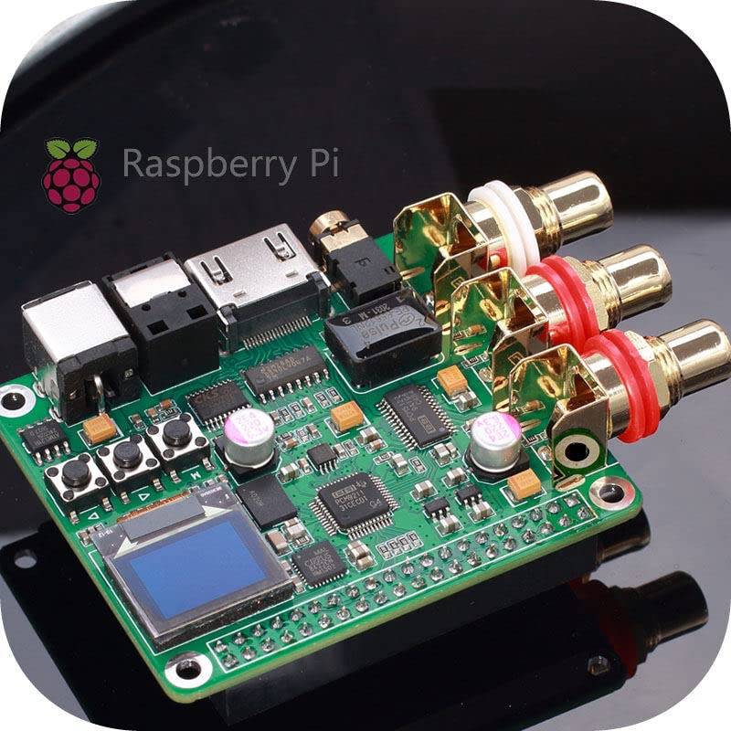 Raspberry Pi Decodificador de áudio DAC MOODLE DE EXPANSÃO HIFI suporta fibra coaxial i2s para Raspberry Pi 3b 3b+ 4b T0522