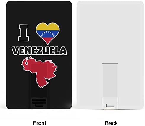 Eu amo o cartão de crédito Venezuela USB Flash Memory Stick Stick Storage Drive 64g