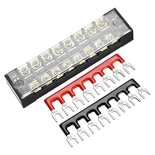 Peças da ferramenta EVIKI 6set 8p linhas duplas 600V 15A Terminal de ferro Bloco + 400V 25A Terminals Strip tira