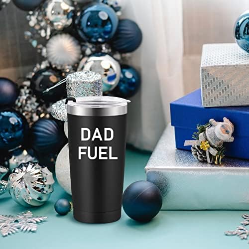 Presente do Dia dos Pais - Papai combustível Tumbler isolado para o Dia dos Pais de Aniversário de Natal, 20 oz de aço inoxidável