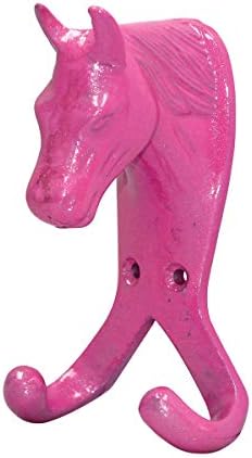Perry Equestrian Horse Head Double Stable/Wall Hook - Verde