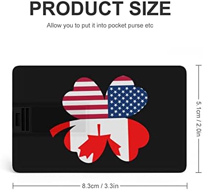 Flag do Canadá Americano Shamrock USB Drive Flash Drive Design USB Flash Drive personalizado Memory Stick Tecla 32G