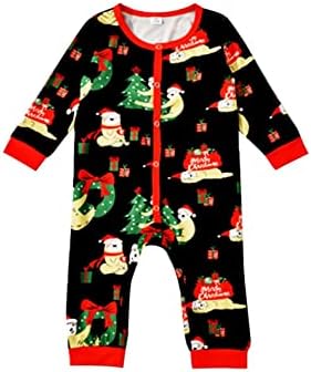 Família de Natal impressa em xadrez de Natal Pijama combinando pijamas de manga longa para casa de sono pijamas de Natal para