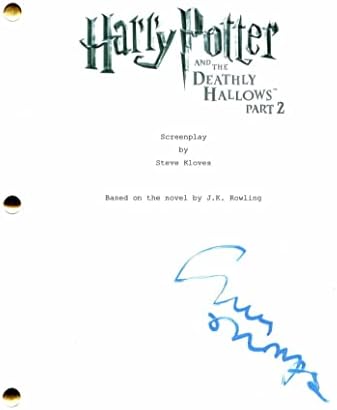 Emma Thompson assinou o autógrafo Harry Potter e as Relíquias da Morte Parte 2 Script Full Movie - Nanny McPhee, Cruella,