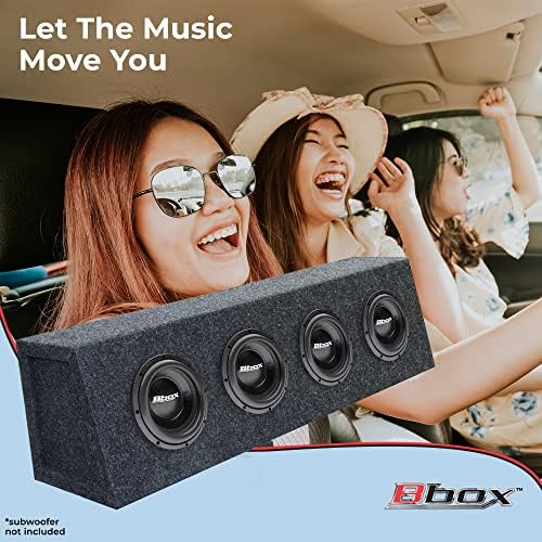 Bbox Pro Audio Tuned 4 Ways 6.5 Cuedge Shape Car Boxes e Gabinetes - Caixa de alto -falante para ótima qualidade de