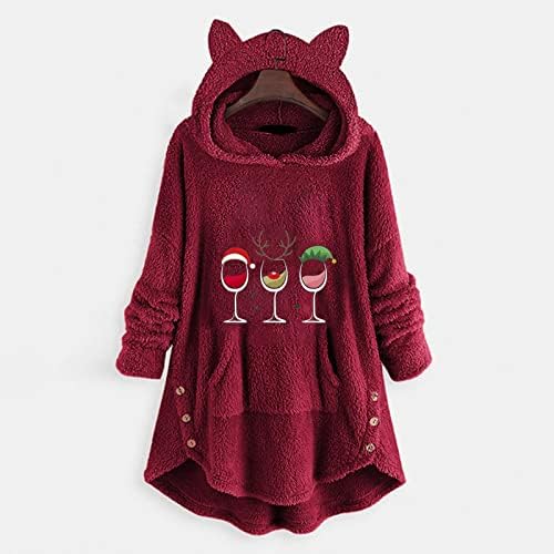 Suéter de túnica longa Trebin Tops para mulheres, Women's Wool Cardigan Sweater Sweater Christmas Wrap for Women Women's Fashion