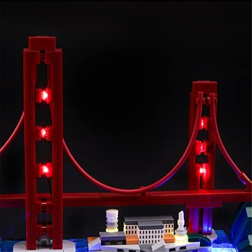 Kit de iluminação LED de Lightiling para LEGO- 21043 Modelo de blocos de construção de San-Francisco- Conjunto de
