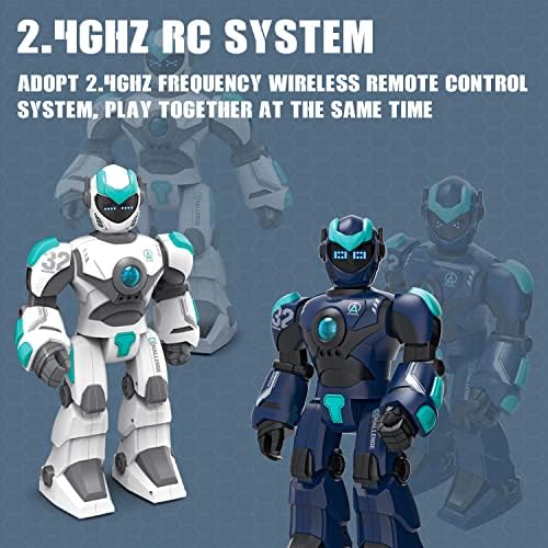 Toy Robot RC RC Stemtron, Smart Robot 2,4 GHz Intelligente Voz Robô controlado por gesto Robô de controle remoto para crianças 6 anos