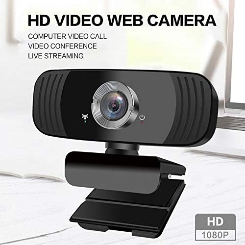 Paraquat 360 ° Webcam rotativo com microfone e cobertura de privacidade, webcams de desktop para laptop PC 1080p HD, transmissão ao