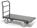 Caminhão de plataforma com convés de aço, rodízios pneumáticos de 8 , 72 x 36, 1200 lb. Capacidade