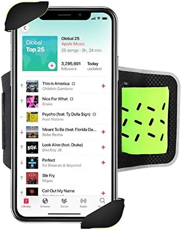 Braçadeira de telefone celular Pinkry, porta -telefone para corrida, bandas de braços esportivos para iPhone 11 Pro Max/X
