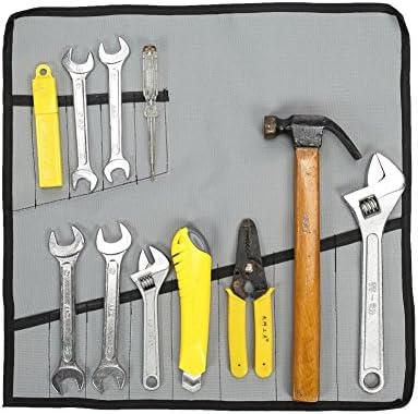 Saco de organizador de chaves de bolsa de ferramentas para serviços pesados ​​com 12 bolsos conjunto de 4