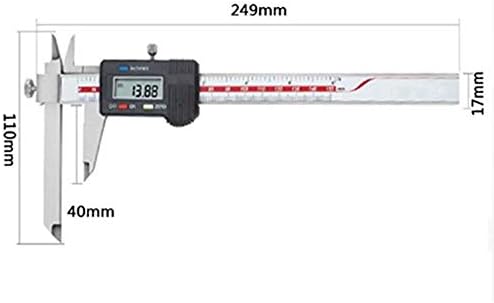 Syksol Guangming - pinça digital eletrônica, 0 150 mm de pinça de pinça vernier, pinça de aço inoxidável longa e curta para medir