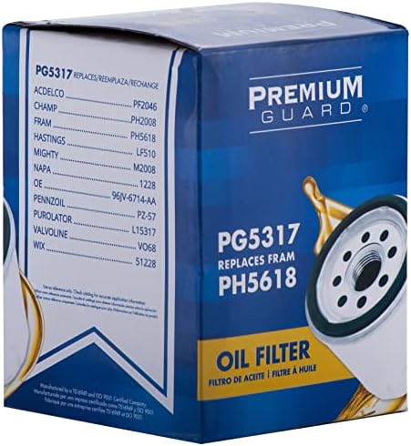 Filtro padrão de óleo PG PG5317 | FITS 2010-1984 Ford, Lincoln, Land Rover, Jaguar, Bentley