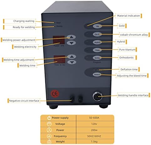 Jóias permanentes de soldador de pulso saudável - Máquina de soldagem de arco de soldador de jóias permanentes de jóias