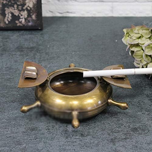 Wengan Home Furnishings Brass Antique Náutico Design Ashtray para Uso Indoor ao ar livre