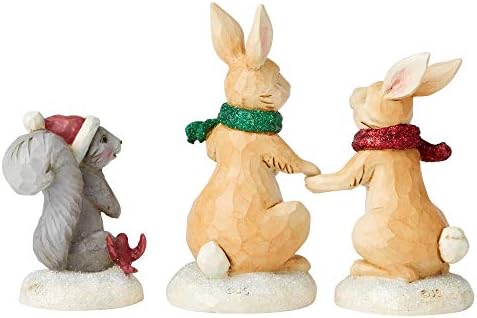 Enesco Jim Shore Wonderland Animals 3 peças Conjunto de estatuas 6004989 Novo