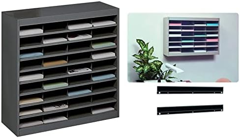 Produtos SAFCO Organizador da literatura e-z stor, 36 compartimento, 9221blr, preto e 9200bl e-z storl mounting supurthe