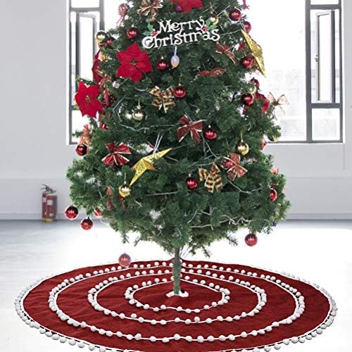 Lioobo Christmas Tree Salia Round Tree Aventn Christmas Tree Decoration Party Supplies Red Christmas Decoração Acessórios