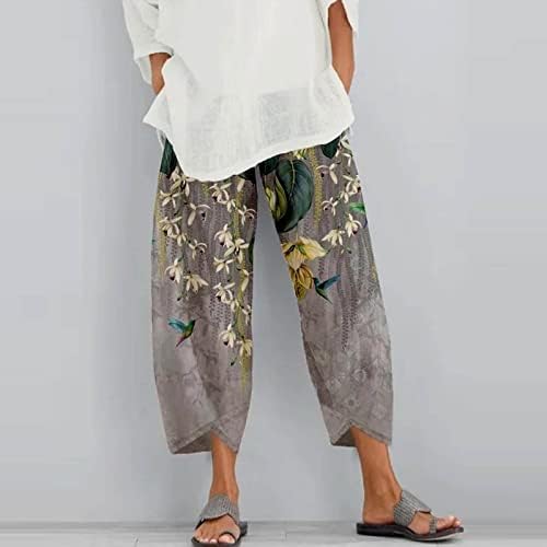 Calças de capa de perna larga de Honprad para mulheres calças de trabalho de verão casual Women Women Fashion Street Finga
