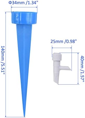 M Medirxidade 3 Pacote picos de rega auto -rega - Gardens Sistema de irrigação automática ajustável com válvula de controle Aplica