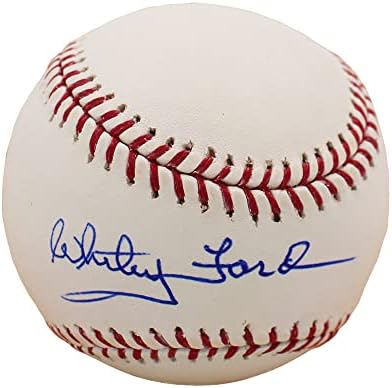 Whitey Ford autografado/assinado em Nova York Rawlings Major League Baseball