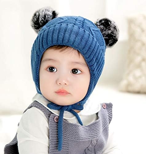 Gzmm criança criança bebê lã de lã de inverno flafe chapéu de chapéu unissex