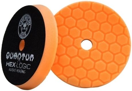 Caras químicos BUFX112HEX6 HEX-LOGIC Quantum Medium-Heavy Cutting Pad, laranja