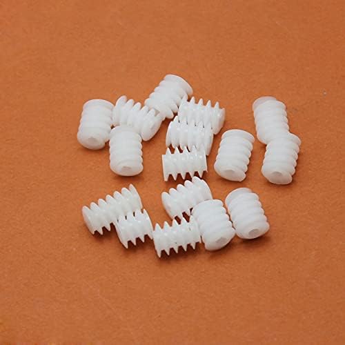 30pcs 6x6mm 6x8mm 6x10mm de desaceleração de engrenagem Abertura de minhocas de plástico 2mm 2mm