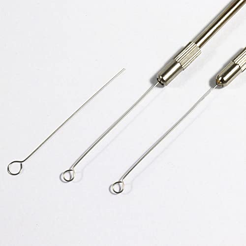 Adamas-beta 2pcs inocular reutilização Micologia de loop de inoculação de metal com 90pcs Dicas de inoculação de 90pcs