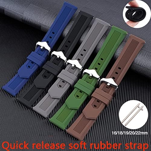 Murve Silicone Watch Band 16mm 18mm 20mm 22mm Universal Redunda Rubrote