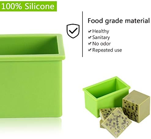 Boowan Nicole Complete Sabão Diy Fazendo Kit de Suprimentos para iniciantes completos, incluindo molde de silicone, caixa de madeira