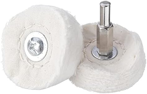 Rodas de polimento 5pcs 6 mm de algodão haste de algodão polimento de polimento de poço de broca de roda para abrasivo em
