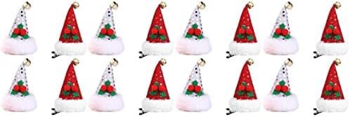 PretyZoom 16 PCs Baby Hat Bands com elementos Holida de lantejoulas Decorativa de Natal Decorativa Random Creative Kids