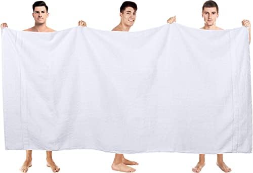 Pacote de toalhas utopia de 600 gsm de chapas de banho e tapetes de banheiro em faixas- de algodão de anel-altamente absorvente-macio