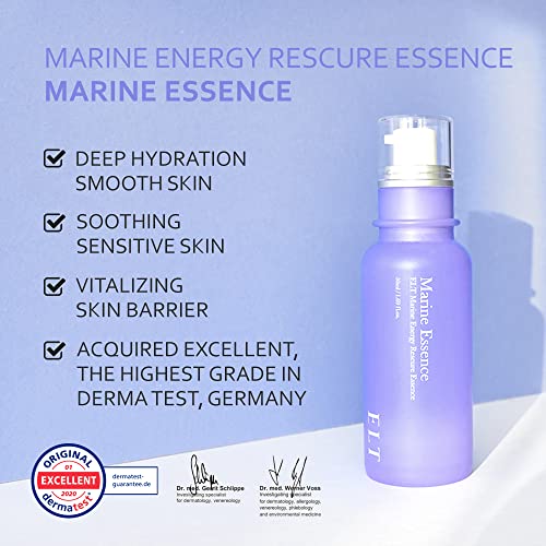 ELT Marine Hydro Rescure Essence 50ml | Essência facial hidratante hidratante fortalecer a barreira da pele | Loção calmante