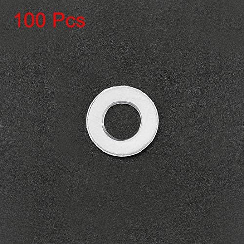 arruela isolante de uxcell, 100pcs 3 x 7 x 1 mm White Vulcanized Plastic Washer, junta de isolamento para placa -mãe