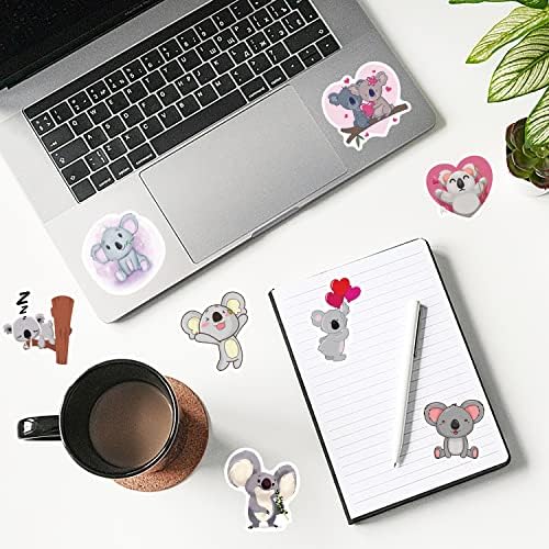 Pacote de adesivos de 100pcs koala, adesivos à prova d'água de vinil para garrafas de água laptop scrapboard scrapbook guitarra