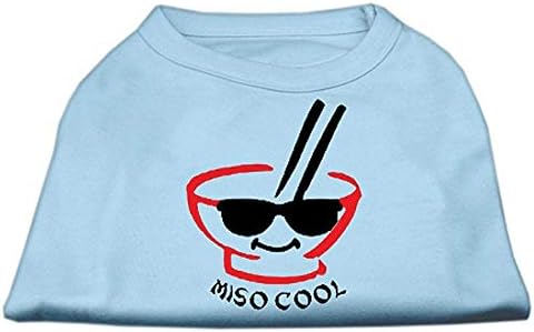 Mirage Pet Products de 8 polegadas miso camisetas de impressão de tela legal para animais de estimação, x-small, azul bebê
