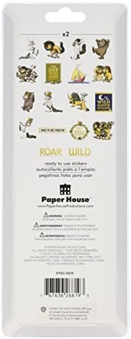 Produção de Paper House, onde as coisas selvagens são 36 peças, pacote de adesivo de sotaque de folha corta